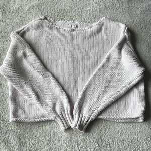 Aerie Cropped Lightweight Sweater